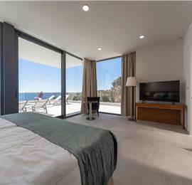 3 x 5 bedroom seafront villa with heated infinity pool near Rogoznica, sleeps 10